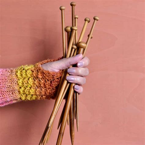 yarn metal needles go through fabric|needles for knitting.